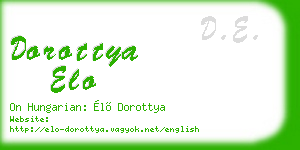dorottya elo business card
